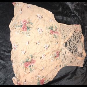 Forever 21 mesh floral top